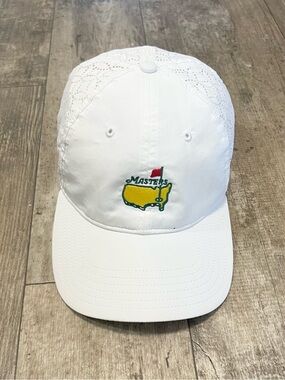 MASTERS American Needle Women’s Laser Perforated Mesh Strap-Back Hat Cap White